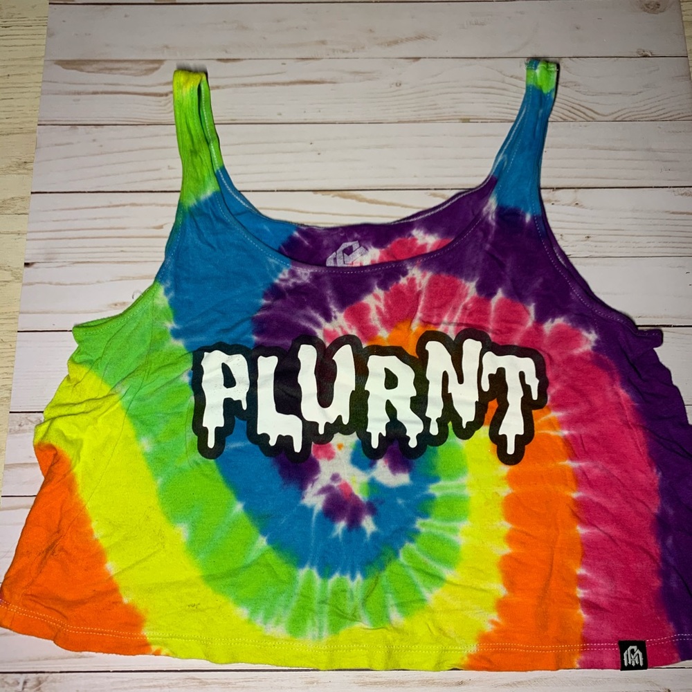 Rave top tie dye plur